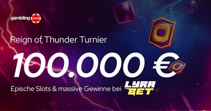 Lyra Bet: Erobern Sie den Olymp im 100.000 € Reign of Thunder Turnier!