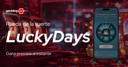 Rueda de la Suerte LuckyDays: Giros gratis sin rollover